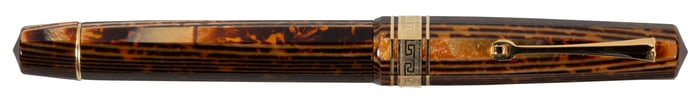 OMAS: Paragon Arco Brown Celluloid 1998 Rollerball Pen