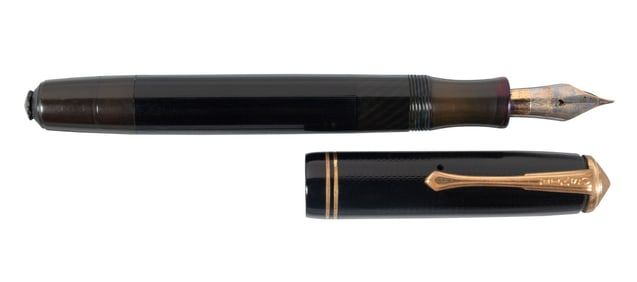OSMIA Black FP, Guilloche Pattern, Matador Nib, 1930s