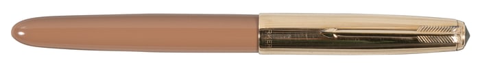 PARKER 51: Cocoa Brown & 14K Gold-Filled Aerometric FP, 1950s