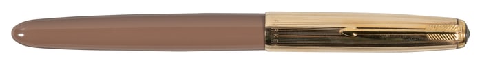 PARKER 51: Cocoa Brown & 14K Gold-Filled Aerometric FP, 1950s