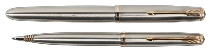 PARKER 51: Flighter Stainless Steel FP & Pencil Pair