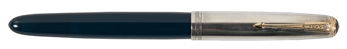 PARKER 51: Cedar Blue & Sterling Silver Cap Vac-Filler FP, US/Canada