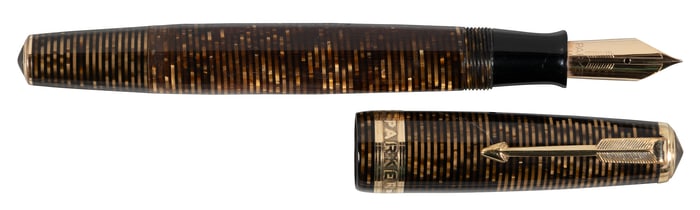 PARKER: Vacumatic Band FP, Brown, Excellent, c.1937