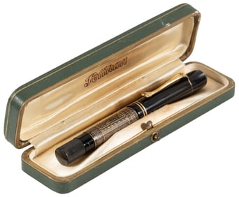 PELIKAN: T111 Toledo Overlay Fountain Pen w/ Box, c.1932