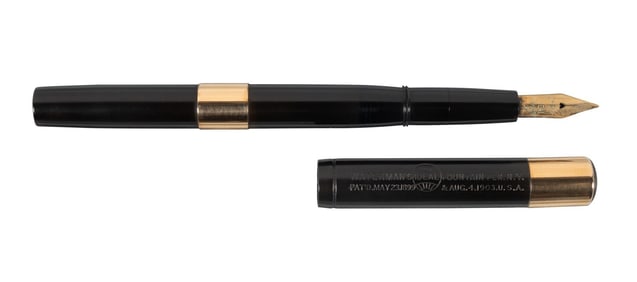 WATERMAN: #12 Eyedropper Fountain Pen, Rare Threaded-Cap Version