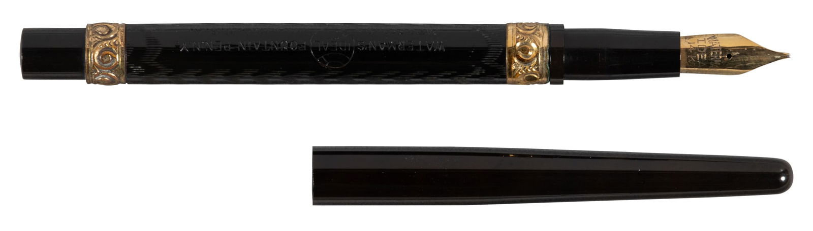 WATERMAN: #22 Chased BHR Taper-Cap Eyedropper FP (1 of 2)