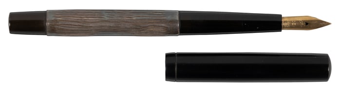 WATERMAN #412 Sterling TREE TRUNK" Overlay FP c.1920"