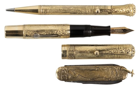 WATERMAN: #52 Three Muses / Pompeiana 18KR Set of 3