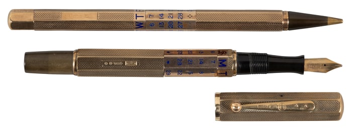 WATERMAN: #552 1/2 Rose Gold Perpetual Calendar Set, UK
