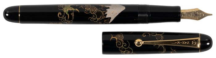 NAMIKI: Nippon Art Kokkokai Mt Fuji and Dragon Hira Maki-e Fountain Pen