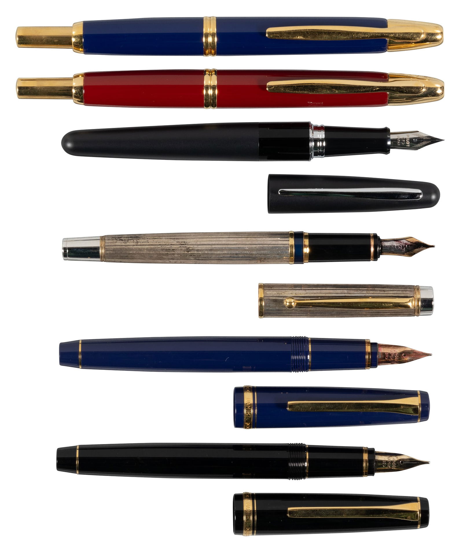 PILOT-NAMIKI: Lot of 6 Fountain Pens * Vanishing Point, Etc (1 of 1)