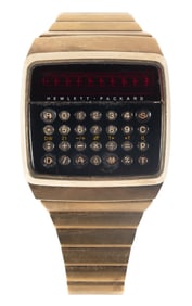 HEWLETT-PACKARD: HP-01 Gold-Plated Digital Calculator Watch