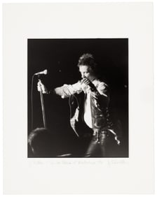 Johnny Rotten at Sex Pistols' last show, 1978