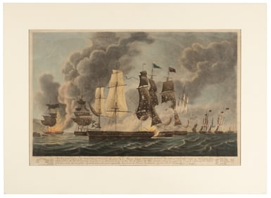 Robert Dodd aquatint, Battle of Lissa