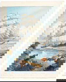 Original aquarelle by William Gilkerson