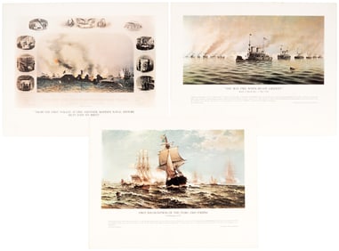 30 "Our Navy in Action" color prints