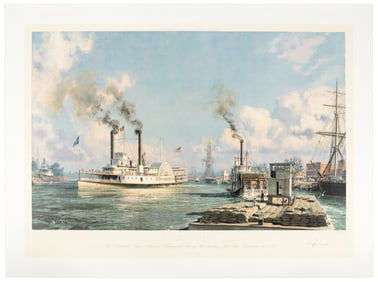 Three signed maritime prints
