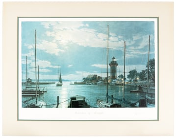 Three signed maritime prints