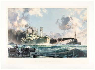 Three signed maritime prints