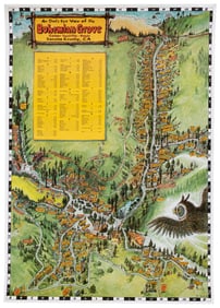 Phil Frank bird's-eye of Bohemian Grove
