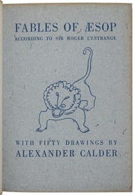 Aesop's Fables Illustrated by Alexander Calder