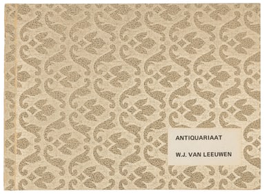Rare Dutch paper catalogue