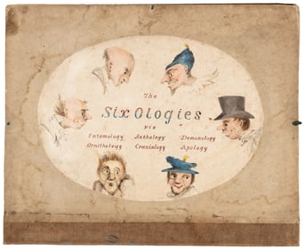 Six humorous lithographs by Edward Stanley