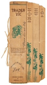 Cocktail menu for Trader Vic's tiki bar