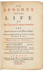Autobiography of Colley Cibber, 1740 second ed.