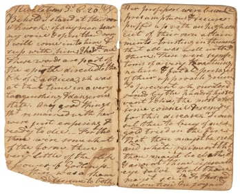 Manuscript sermon 1799 by Ebenezer Grant Marsh