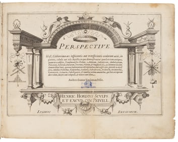 1st ed. of part 1 of Vredeman on perspective, 1604