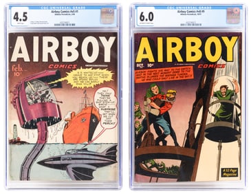 AIRBOY COMICS v.5 #1 [and] v.8 #9 * Lot of 2 Comics