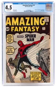 AMAZING FANTASY #15 * CGC 4.5 * 1st App: SPIDER-MAN