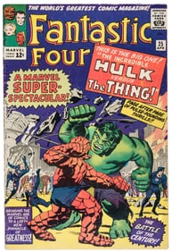 FANTASTIC FOUR #25 * 3.5 * Hulk vs Thing