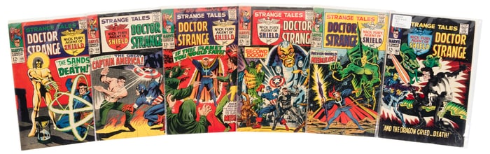 STRANGE TALES #158-163 *One signed by STERANKO