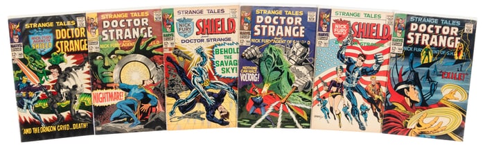 STRANGE TALES #163-168 * Lot of 6 Comics