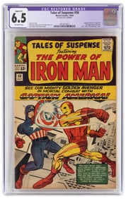 TALES OF SUSPENSE #58 * CGC 6.5 Resto * Cap vs Iron Man