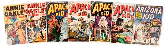 ANNIE OAKLEY, APACHE KID, ARIZONA KID * 7 Comics