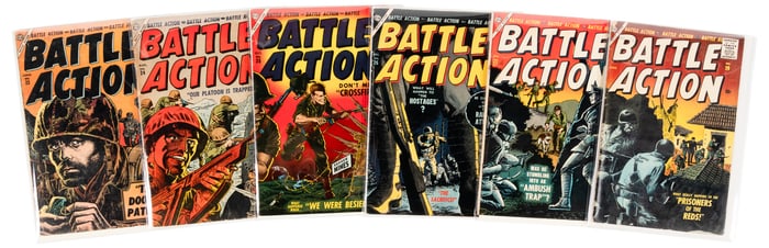 BATTLE ACTION Nos. 23-27, 29 * Six Comics