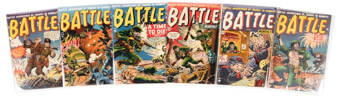 BATTLE #s 4, 6, 8, 9, 11, 12 * Six Comics