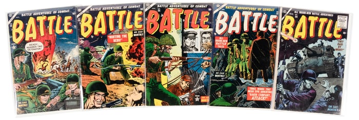 BATTLE #s 33, 35, 36, 37, 38 * Five Comics