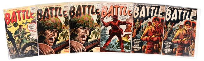 BATTLE #s 45, 46 (x2), 47, 48 (x2) * Six Comics