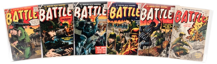 BATTLE #s 49, 52, 54-57 * Lot of Six Comics