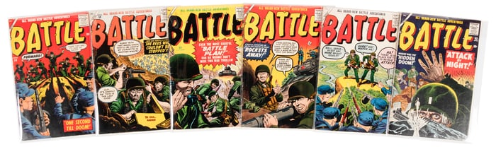 BATTLE Nos. 58-63 * Lot of Six Comics