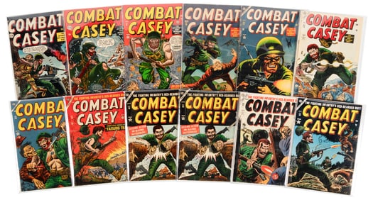 COMBAT CASEY #s 6, 7, 9, 10, 12-18, 20-26, 29-34 *Lot of 24 Comics