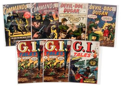ATLAS WAR * 7 Comics * Severin, Sinnott, Burgos, Romita