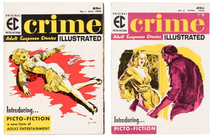 CRIME ILLUSTRATED #1 & 2 * Lot of 2 EC Mags