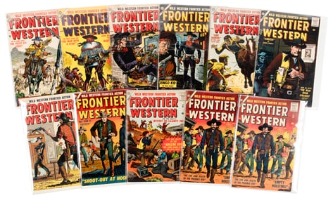 FRONTIER WESTERN Nos. 1-10 (2 copies) * Eleven Comics