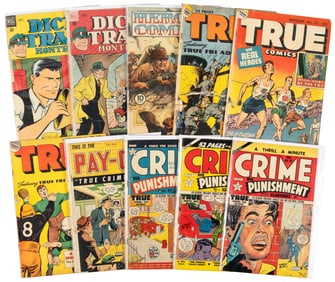 Lot of 10 Pre-Code Crime Comics