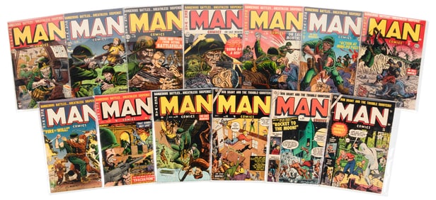 MAN COMICS #16-28 * Lot of 13 Comics